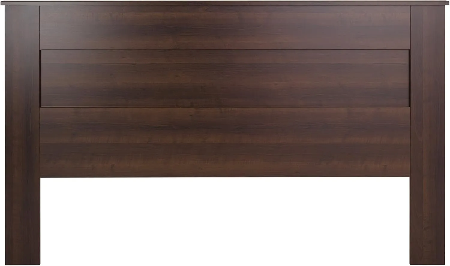 Prepac Stylish Flat Wood Panel Headboard for King Size Beds, Simplistic Wooden King Headboard 2.25" D x 81" W x 48" H, Espresso, EHFK-1301-1