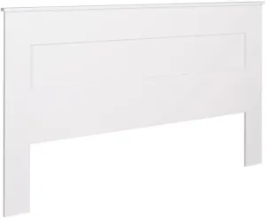 Prepac Stylish Flat Wood Panel Headboard for King Size Beds, Simplistic Wooden King Headboard 2.25" D x 81" W x 48" H, White, WHFK-1301-1