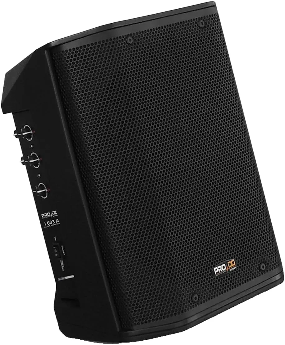 Pro DG i603A (600 Watts) Professional Portable and Compact All-in-One Battery-Powered Speaker System with Bluetooth TWS, 3-Channel Mixer, Effects, Rechargeable Battery (8 Hours) (Made in Spain)