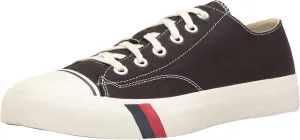 PRO-Keds Men's Royal Lo Lace Up Fashion Sneaker, Black Canvas, 3.5