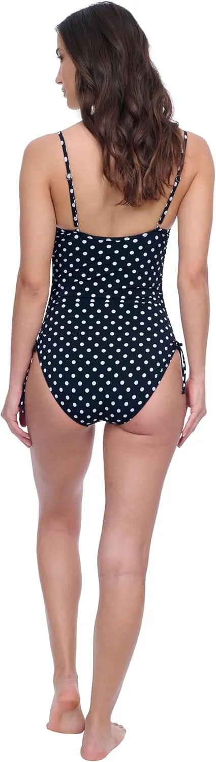 Profile by Gottex Natural Essence Women’s Square Neck Tank Underwire Stylish Elegant One Piece Bathing Suit Swim Essential