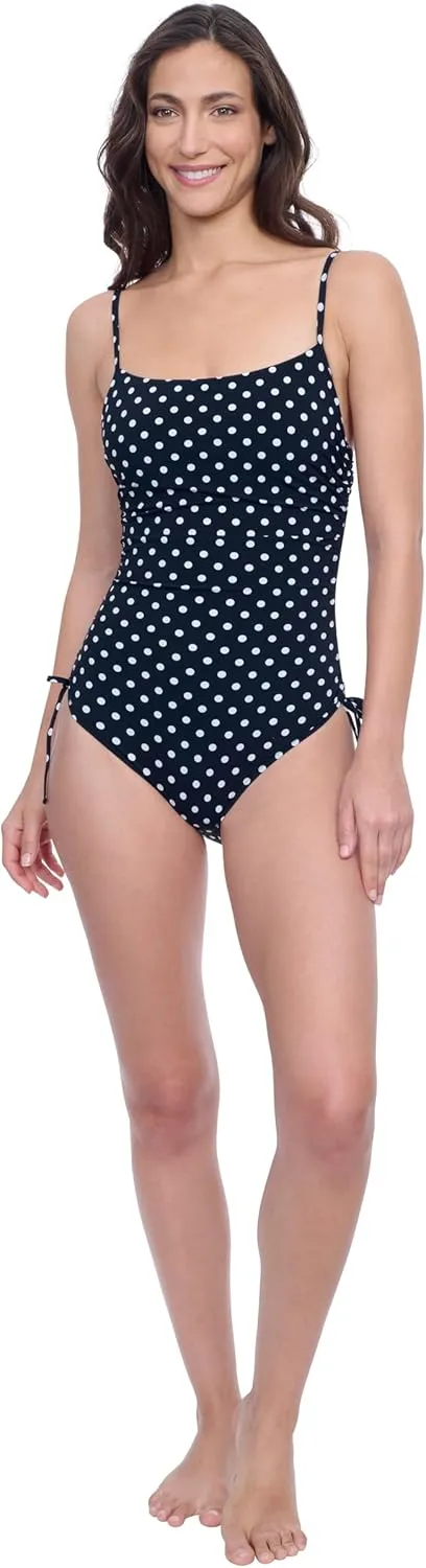 Profile by Gottex Natural Essence Women’s Square Neck Tank Underwire Stylish Elegant One Piece Bathing Suit Swim Essential