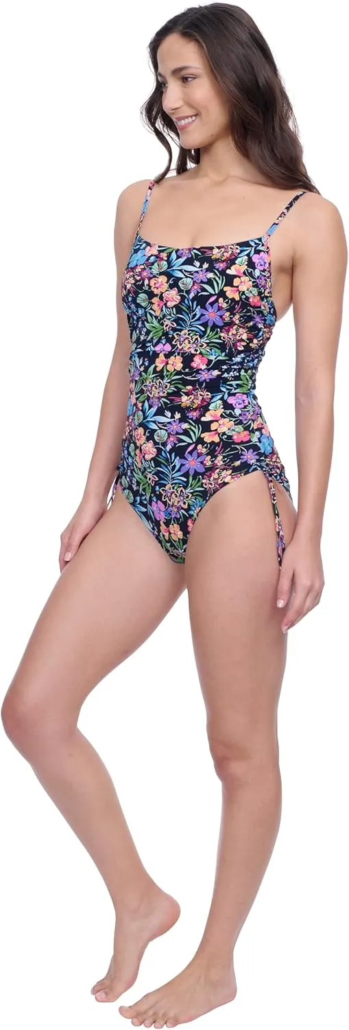 Profile by Gottex Natural Essence Women’s Square Neck Tank Underwire Stylish Elegant One Piece Bathing Suit Swim Essential