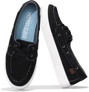 Project Cloud Sneakers for Women - Memory Foam Spring Shoes for Women Footwear - Slip-On Boat Shoes - Non Slip Fashion Sneakers - Lightweight Loafers (Seasalt)