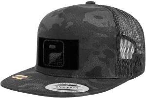 Pull Patch Hat Snapback Trucker Cap Surface to Attach Patches Camo
