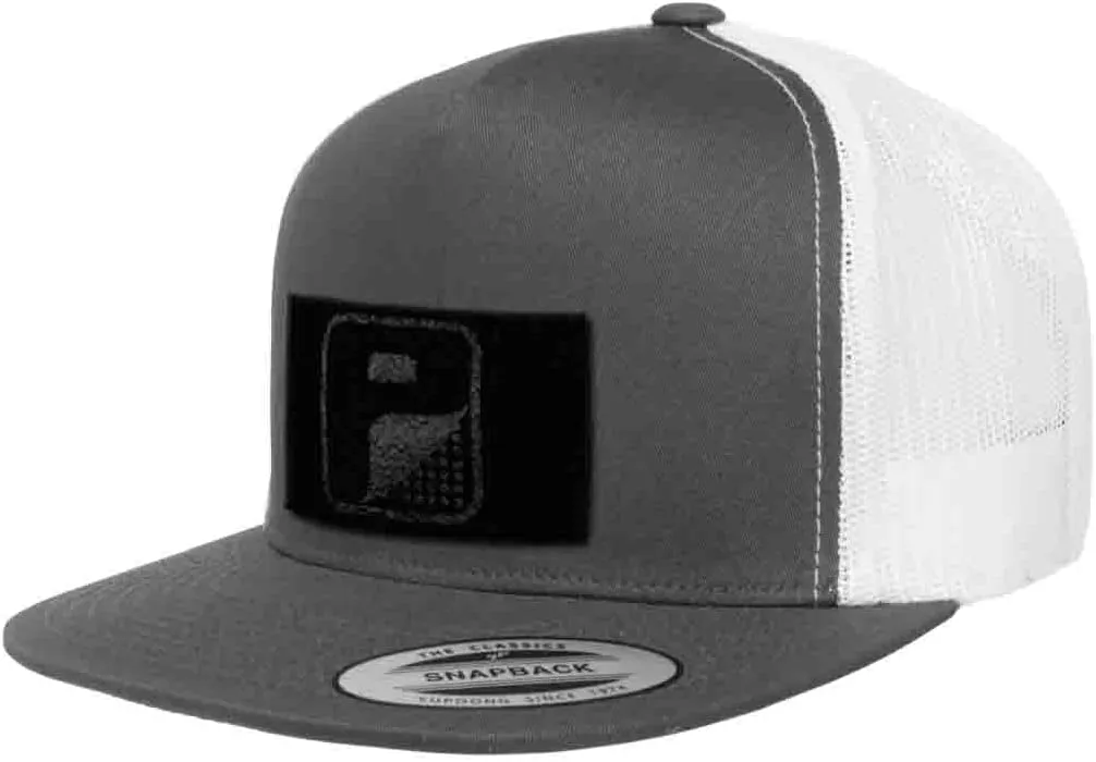 Pull Patch Tactical Hat | Authentic Snapback Flat Bill Trucker Cap | 2x3 Loop Surface to Attach Morale Hook Patches