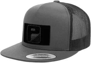 Pull Patch Tactical Hat | Authentic Snapback Flat Bill Trucker Cap | 2x3 Loop Surface to Attach Morale Hook Patches