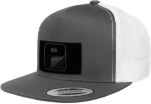 Pull Patch Tactical Hat | Authentic Snapback Flat Bill Trucker Cap | 2x3 Loop Surface to Attach Morale Hook Patches