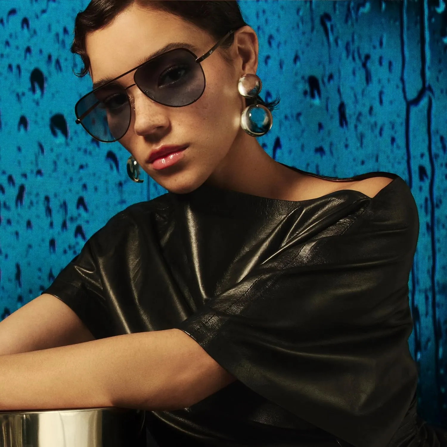 Quay Polarized Aviator Lenses with UV Protection, Oversized Sunglasses