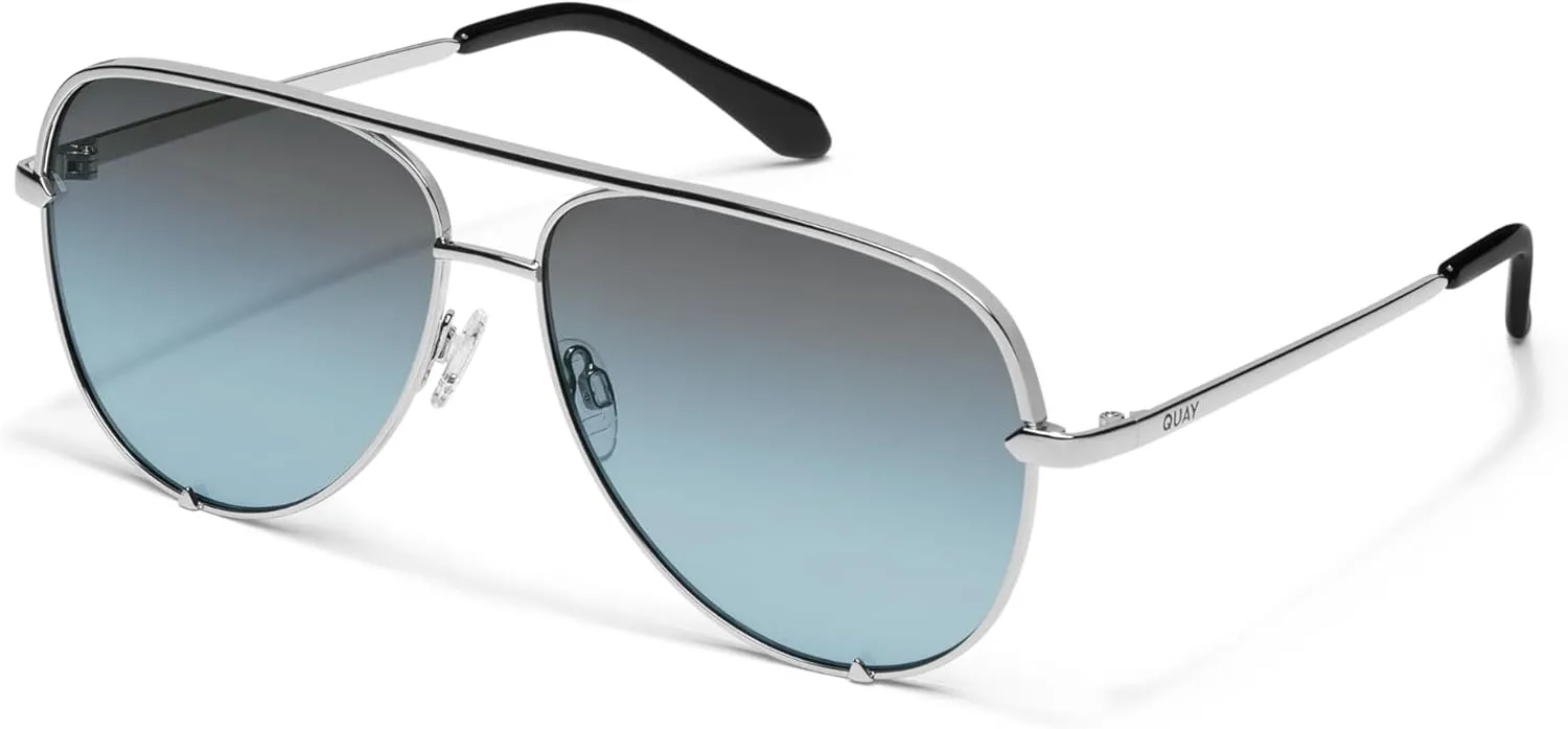 Quay Polarized Aviator Lenses with UV Protection, Oversized Sunglasses
