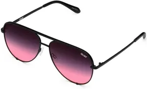 Quay - Sunglasses for Men & Women, Aviator Lenses with UV Protection, Oversized Sunglasses (High Key Extra Large, Black)