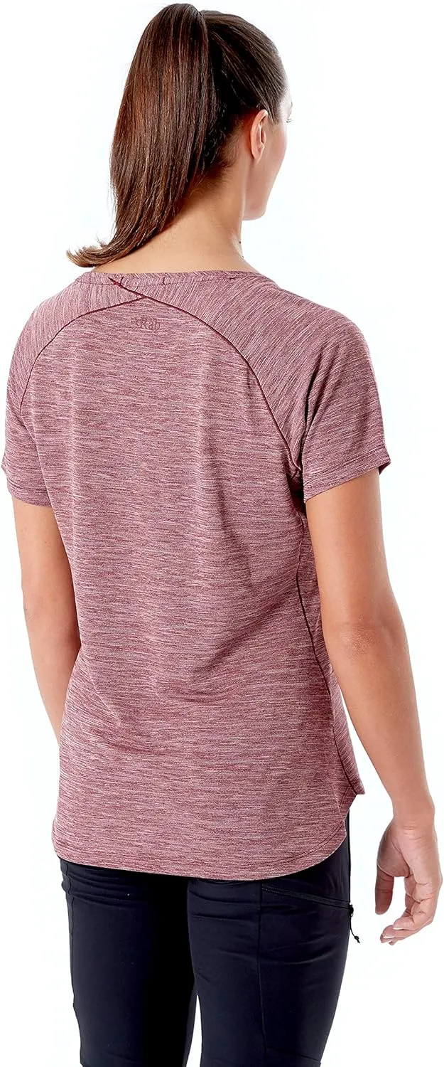 Rab Women's Wisp Tee Breathable Short-Sleeve T-Shirt for Hiking, Climbing, & Casual