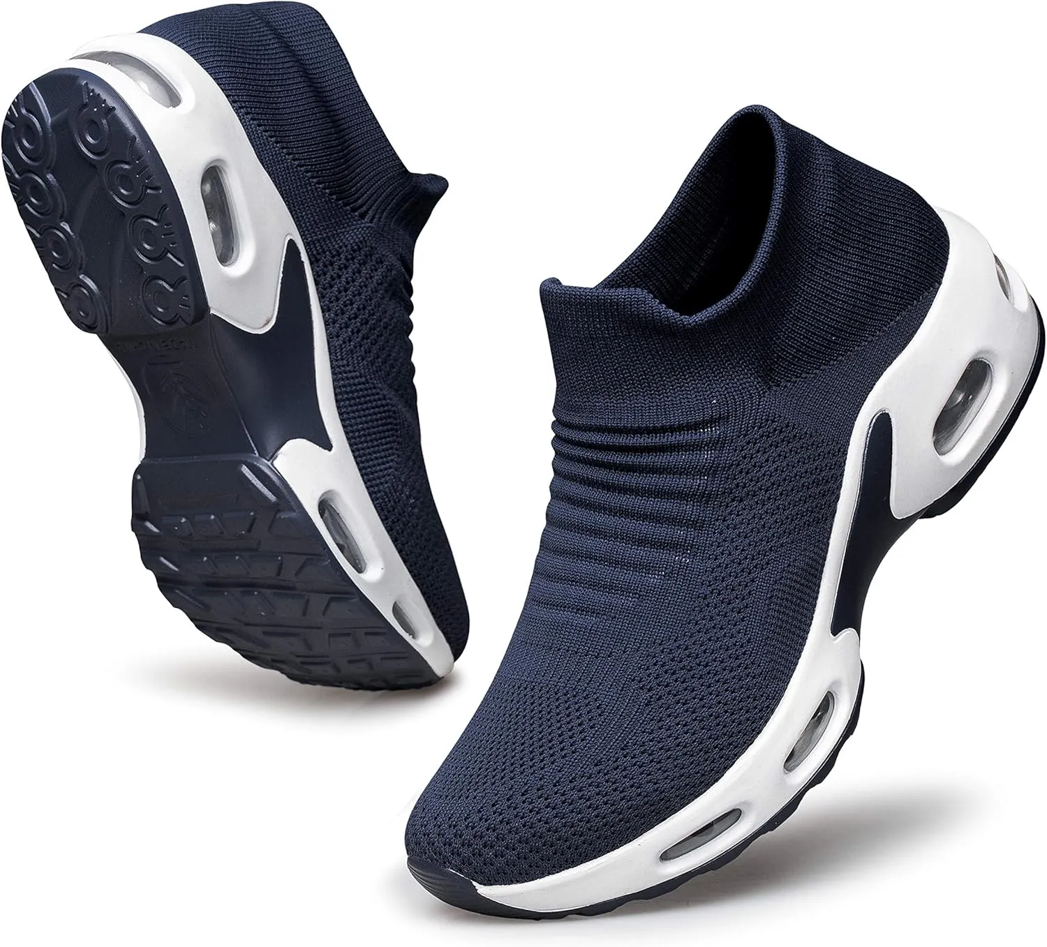 Raoendis Womens Walking Shoes - Sock Sneakers Daily Casual Shoes Slip on Comfortable Nursing Work Shoes