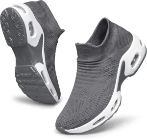 Raoendis Womens Walking Shoes - Sock Sneakers Daily Casual Shoes Slip on Comfortable Nursing Work Shoes