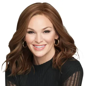 Raquel Welch Wavy Day Shoulder Length Soft Styled Waves by Hairuwear, Average Cap Size, RL12/16 Honey Toast