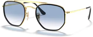 Ray-Ban The Marshal II RB3648M Hexagonal Sunglasses for Men for Women   BUNDLE With Designer iWear Complimentary Eyewear Kit