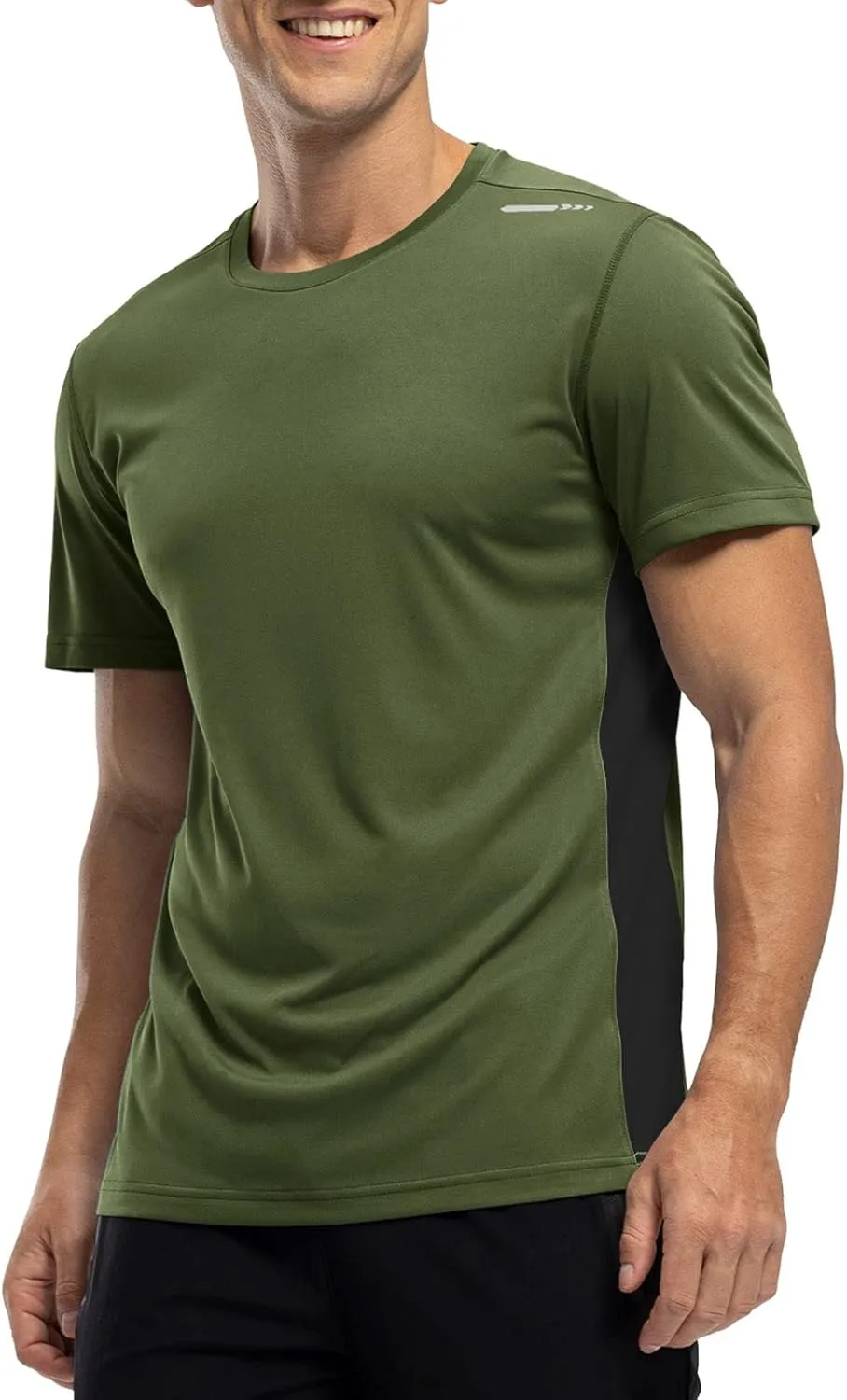 Rdruko Men's Rash Guard Swim Shirts Short Sleeve UPF 50  UV Protection Quick Dry Fishing Surf Active T Shirts