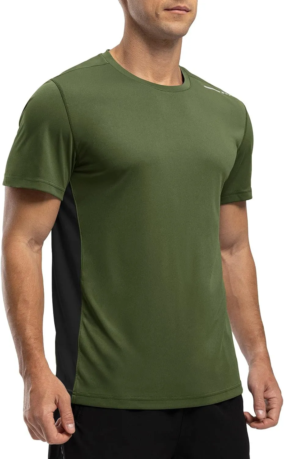 Rdruko Men's Rash Guard Swim Shirts Short Sleeve UPF 50  UV Protection Quick Dry Fishing Surf Active T Shirts
