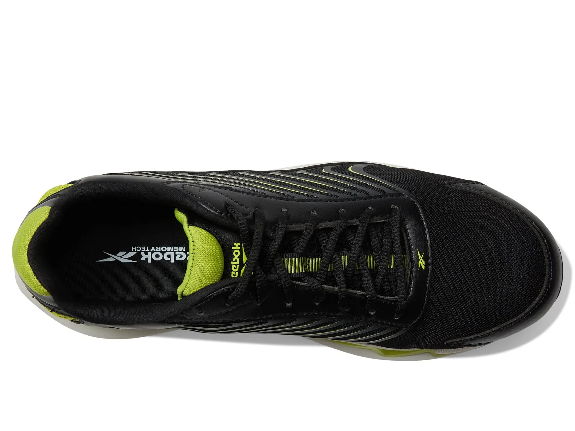 Reebok Men's Zig Elusion Heritage Work Construction Shoe 9.5 Wide Black/Lime Green