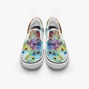 Regail Split-Style Psychedelic Slip-On Shoes