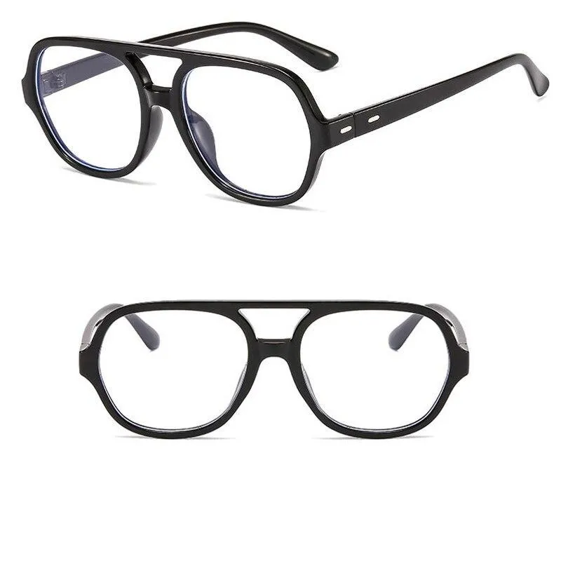 Retro Oversize Square Glasses Frame Classic Flat Light For Men And Women -Unique and Classy
