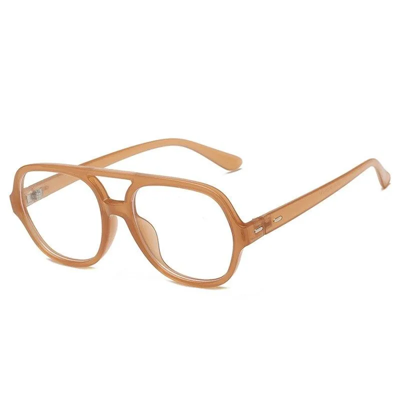Retro Oversize Square Glasses Frame Classic Flat Light For Men And Women -Unique and Classy