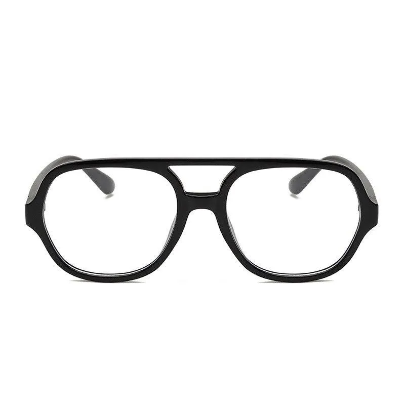 Retro Oversize Square Glasses Frame Classic Flat Light For Men And Women -Unique and Classy