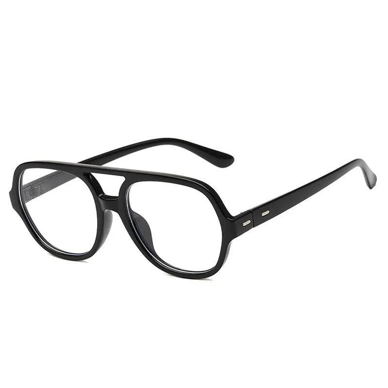 Retro Oversize Square Glasses Frame Classic Flat Light For Men And Women -Unique and Classy