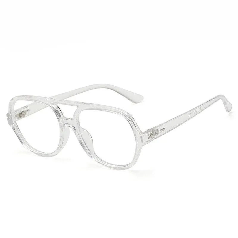 Retro Oversize Square Glasses Frame Classic Flat Light For Men And Women -Unique and Classy