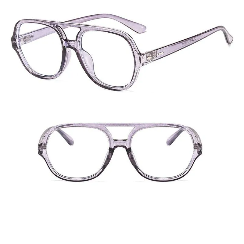 Retro Oversize Square Glasses Frame Classic Flat Light For Men And Women -Unique and Classy