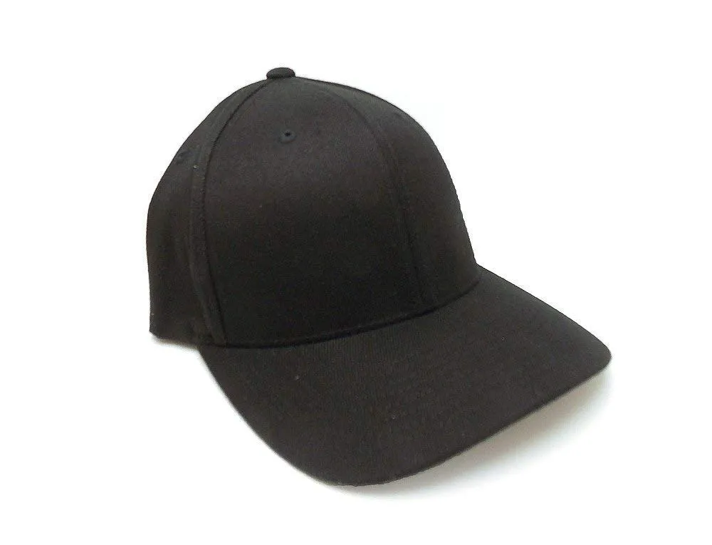 Retro Peaks Baseball Cap – Vintage Mountain Hat with Flat or Curved Bill – Black Lantern