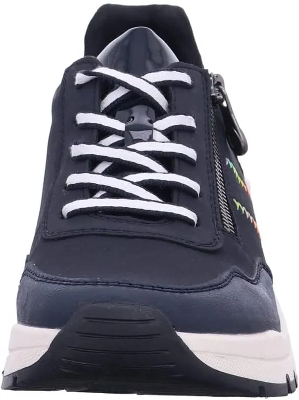 Rieker Women's comfortable shoes, M6601, women's lace-up shoes, loose insole