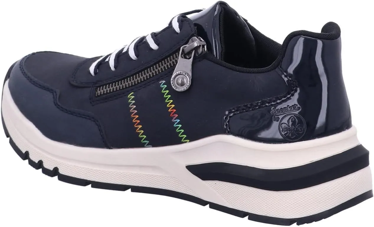 Rieker Women's comfortable shoes, M6601, women's lace-up shoes, loose insole
