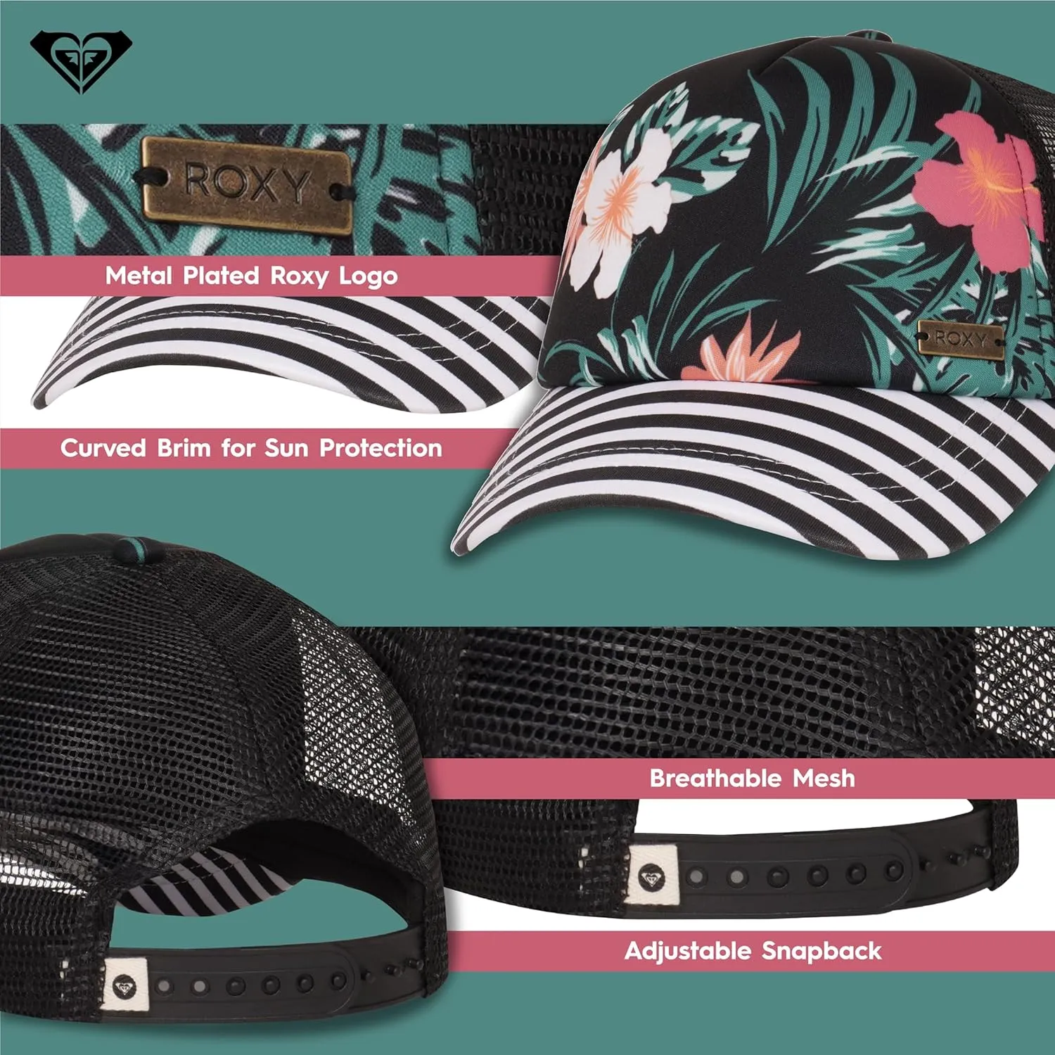 Roxy Women's Water Come Down Trucker Hat
