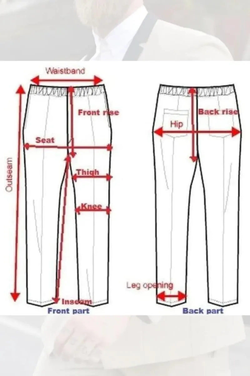 SAINLY Men's Stylish Double Breasted Vestcoat & Pant Suit for Men's Engagement and Wedding Groomsmen Wear Suit