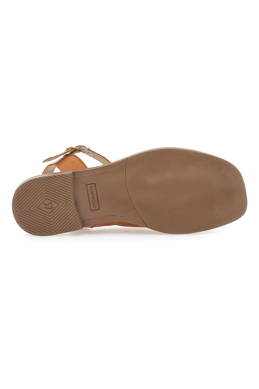 Sandali Flat Pittarello Glam 14913 Cuoio Vera Pelle