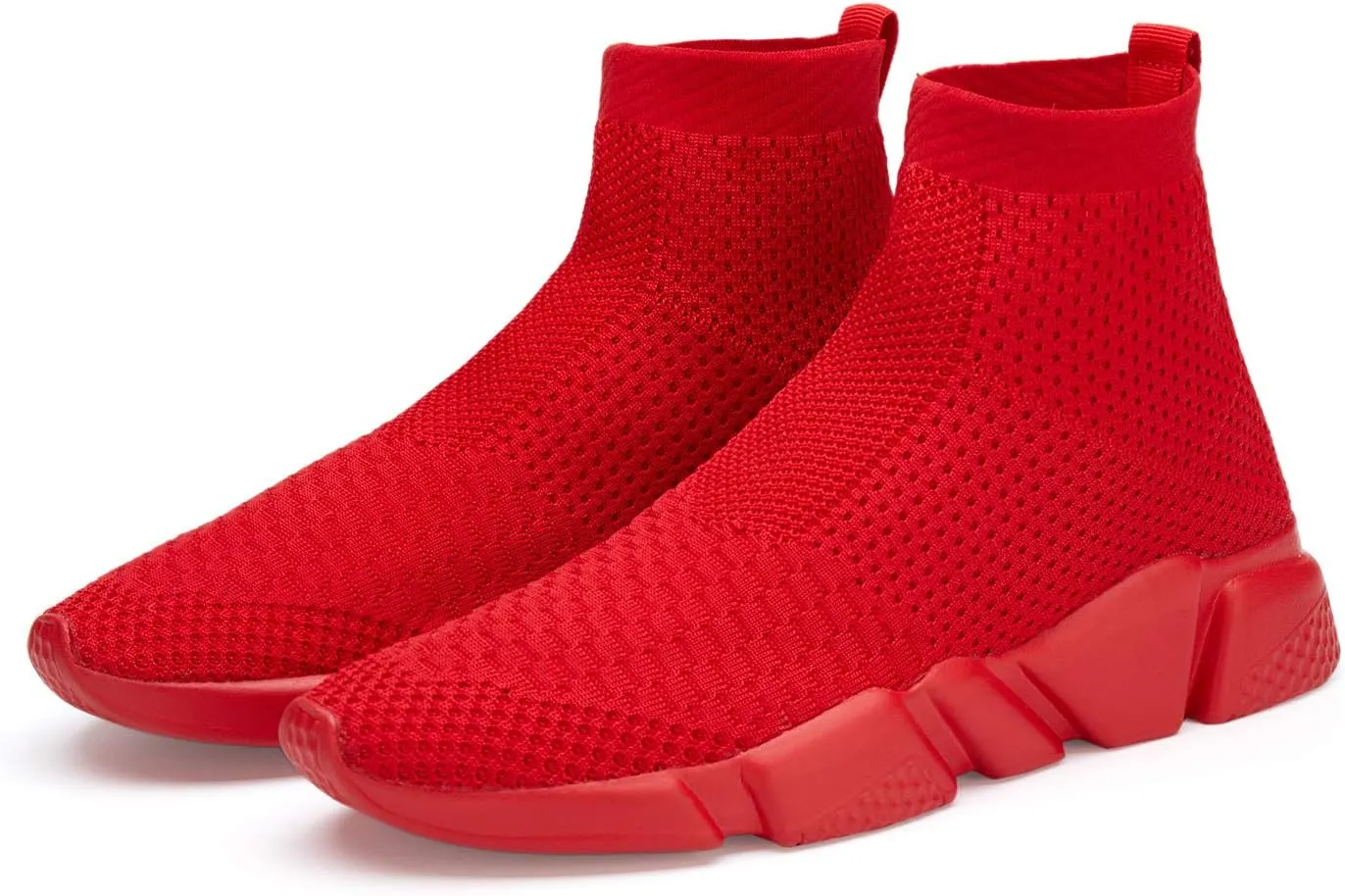 Santiro Womens Slip On Shoes Lightweight High Top Sneakers Comfortable Gym Walking Shoes
