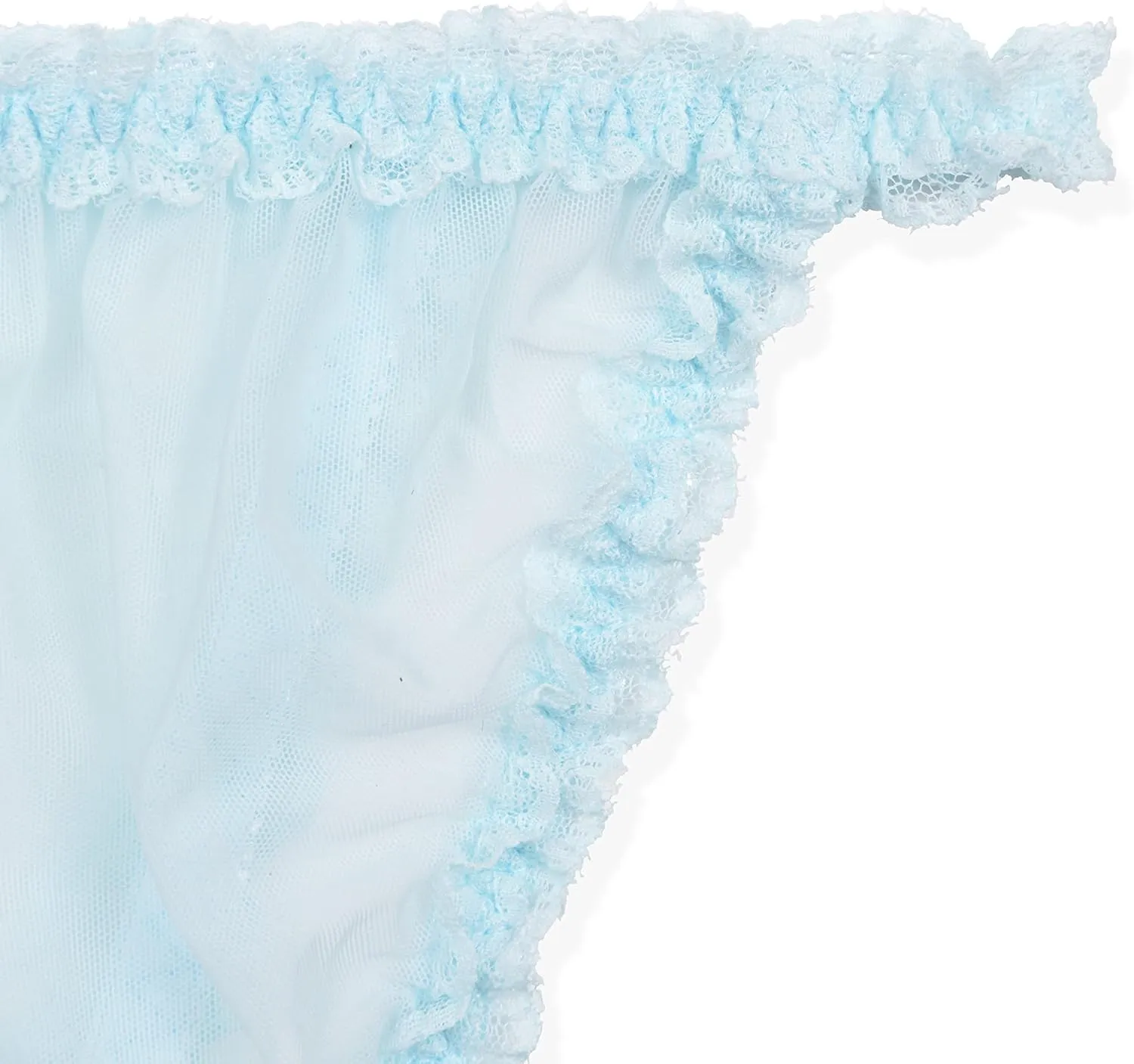 Satini Women's Sheer Frilly Sissy Tanga Knickers Briefs Bikini Panties