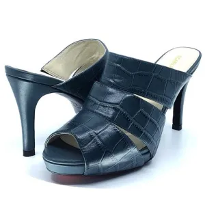 Scarletto's Dorian 3 Strap Mid Heel Mule