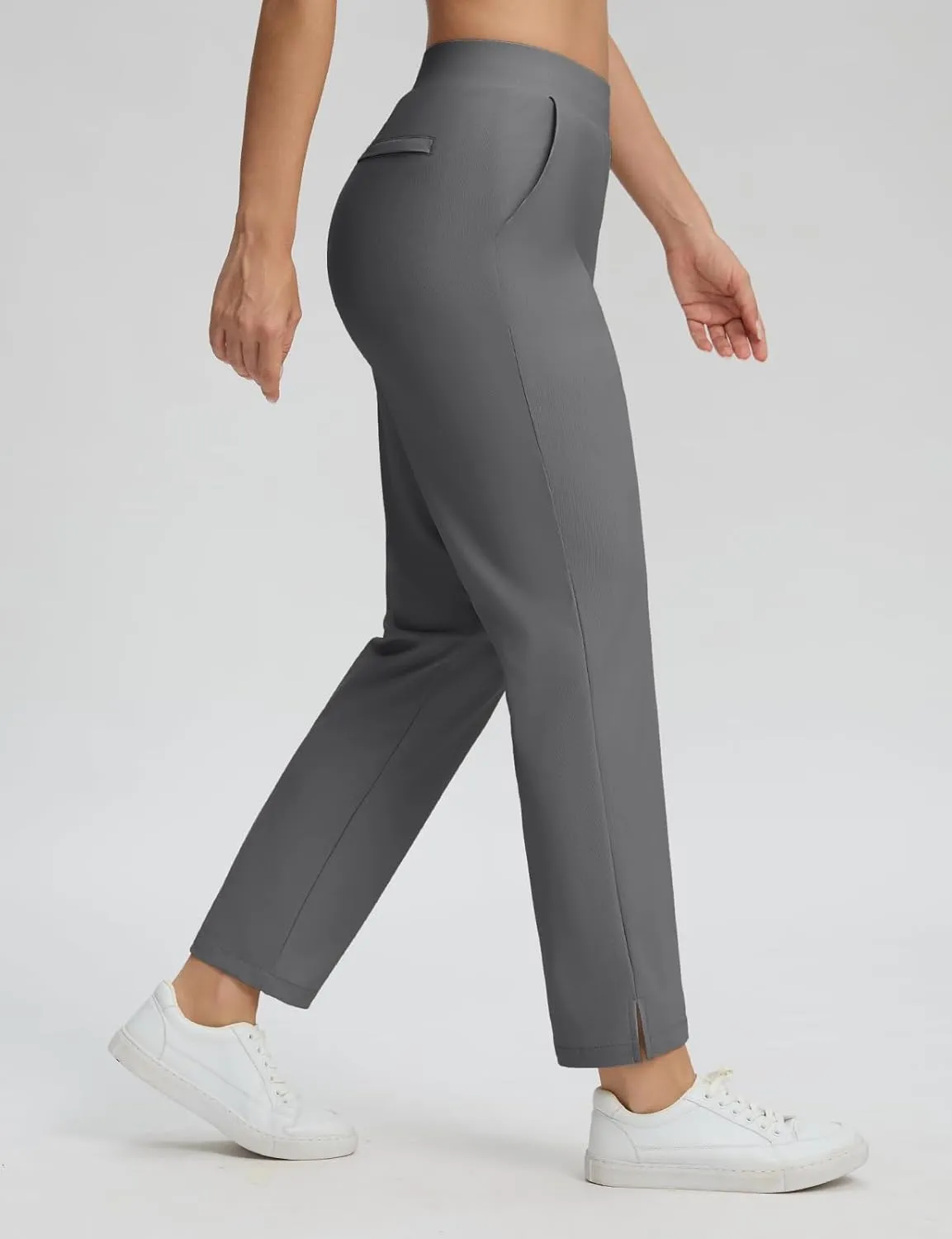 Seamaid Womens Golf Pants Lightweight Casual Travel Pants with Zipper Pockets Stretchy Work Business
