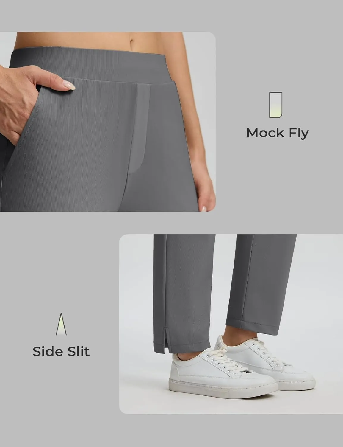 Seamaid Womens Golf Pants Lightweight Casual Travel Pants with Zipper Pockets Stretchy Work Business