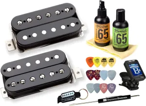 Seymour Duncan Vintage Blues Matched Pickup Set Bundle with True Tune tuner, Dunlop care kit, picks SH-1n '59 SH-1b '59 11108-05-B