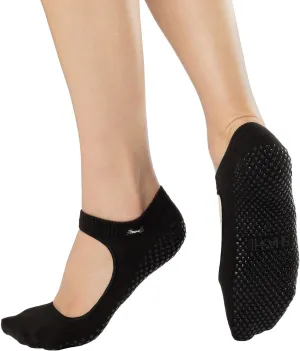 SHASHI Sweet Mary Jane Socks – Grip Socks for Women w/Cut Out-Top – Sports Clothes for Women for Barre, Yoga & More