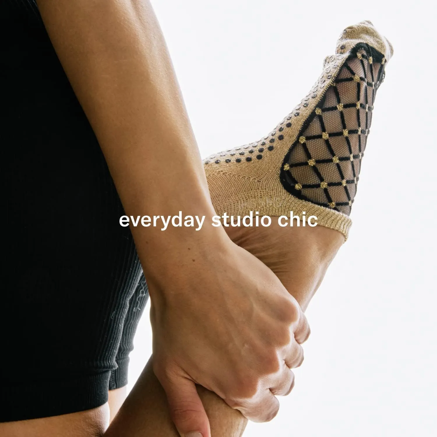 SHASHI Sweet Mary Jane Socks – Grip Socks for Women w/Cut Out-Top – Sports Clothes for Women for Barre, Yoga & More