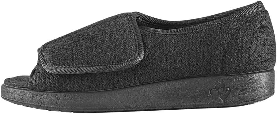 Silverts Diabetic Open-Toe Shoes for Women | Extra-Wide Non-Slip Comfortable Slippers for Elderly, Swelling, Sensitive Feet