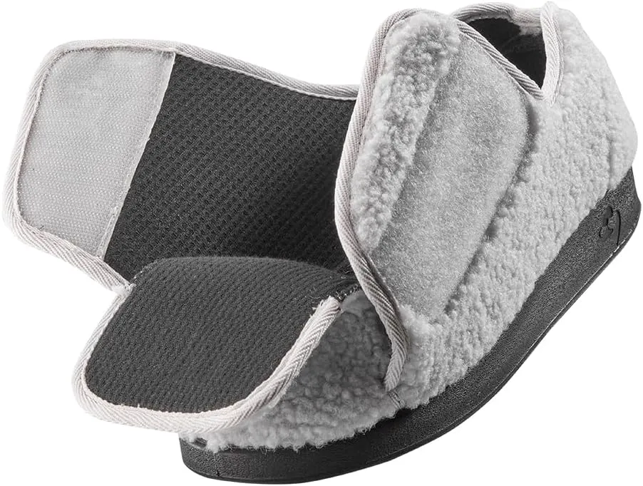 Silverts Diabetic Slippers for Women | Extra-Wide Non-Slip Comfortable Shoes for Elderly, Swelling, Sensitive Feet