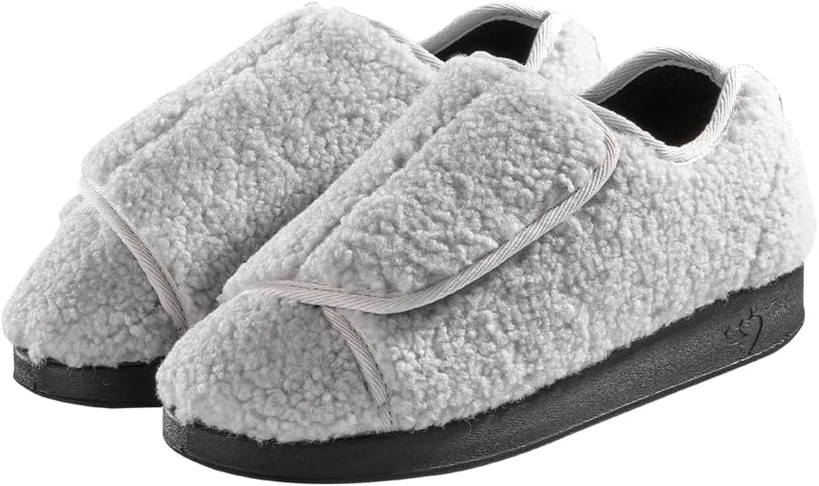 Silverts Diabetic Slippers for Women | Extra-Wide Non-Slip Comfortable Shoes for Elderly, Swelling, Sensitive Feet
