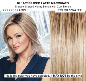 Simmer Elite Wig Color SS17/23 Shaded Latte Macciato - 11.5" Sheer Indulgence Light Long Heat Friendly Synthetic Lace Monofilament Top Hand-Tied base Bundle MaxWigs Hairloss Booklet