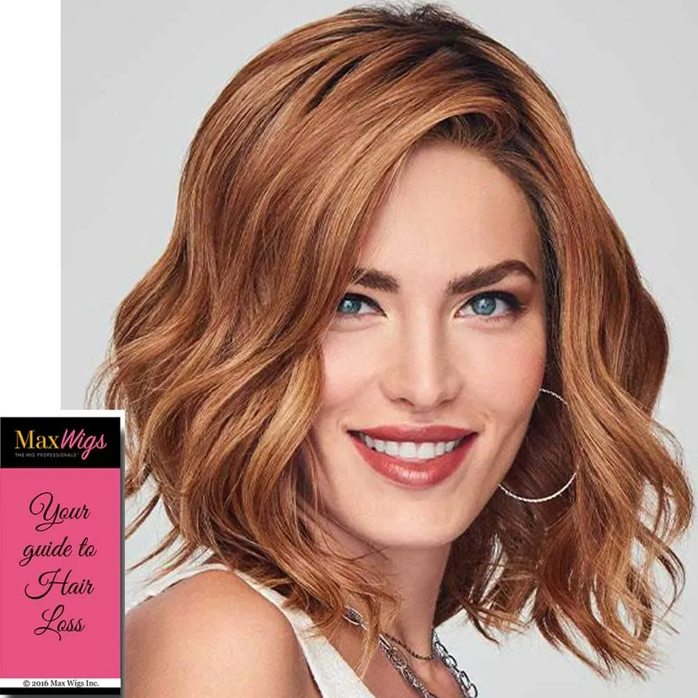 Simmer Elite Wig Color SS17/23 Shaded Latte Macciato - 11.5" Sheer Indulgence Light Long Heat Friendly Synthetic Lace Monofilament Top Hand-Tied base Bundle MaxWigs Hairloss Booklet