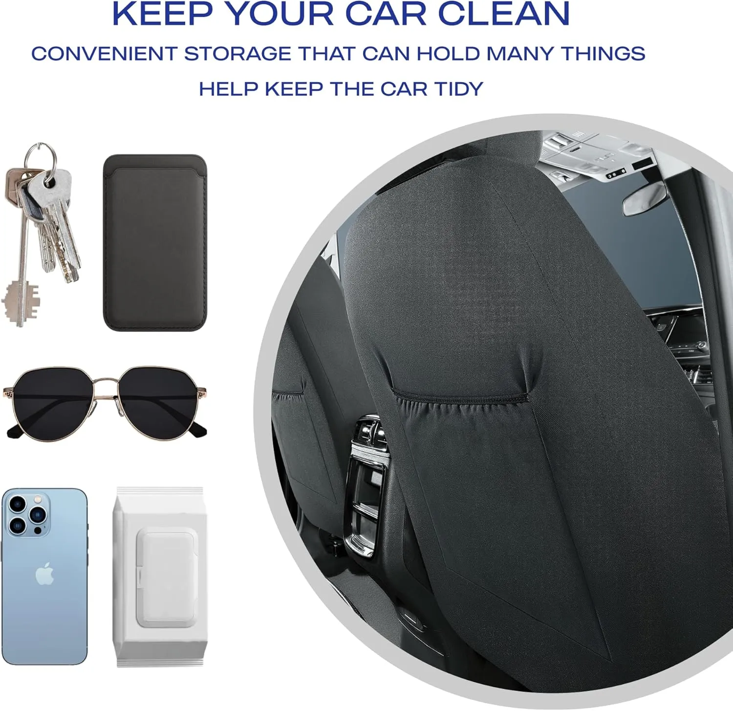 Skechers Car Seat Covers,Piping Luxury Faux Seat Covers,Waterproof Anti Slip Car Seat Protector Full Set,Car Accessories Airbag Universal Fit for Most Cars,Vans,Trucks,SUV,Gray